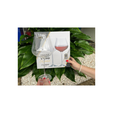 Jogo com 2 Taças para Vinho em Cristal